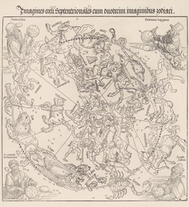 La mappa celeste - Emisfero settentrionale, 1515 da Albrecht Dürer