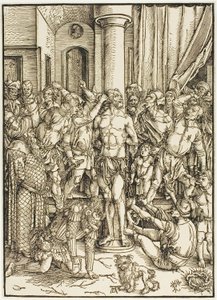 La Flagellazione, dalla Grande Passione da Albrecht Dürer
