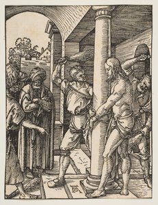 La Flagellazione (dalla Piccola Passione) da Albrecht Dürer