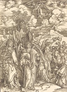I quattro angeli che tengono i venti, 1498 da Albrecht Dürer