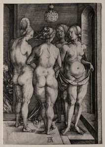 Le quattro streghe, quattro donne nude, 1497 da Albrecht Dürer