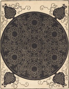 Il Quarto Nodo (combinando sette gruppi circolari di nodi con centri neri) da Albrecht Dürer