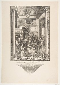 La glorificazione della Vergine, da La vita della Vergine, edizione latina da Albrecht Dürer