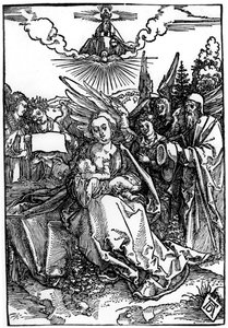 La Sacra Famiglia con Cinque Angeli, c.1504 da Albrecht Dürer
