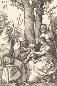 La Sacra Famiglia con Gioacchino e Anna sotto un albero, 1511 da Albrecht Dürer
