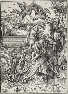 La Sacra Famiglia con Tre Lepri da Albrecht Dürer