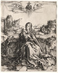 La Sacra Famiglia con la farfalla da Albrecht Dürer