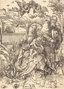 La Sacra Famiglia con le Tre Lepri, c. 1497-1498 da Albrecht Dürer