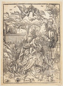 La Sacra Famiglia con tre lepri da Albrecht Dürer