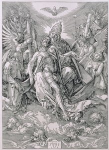 La Santissima Trinità, pub. 1511 da Albrecht Dürer