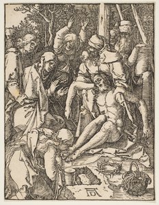 Il compianto, dalla Piccola Passione da Albrecht Dürer