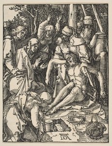 La lamentazione, da La Piccola Passione da Albrecht Dürer
