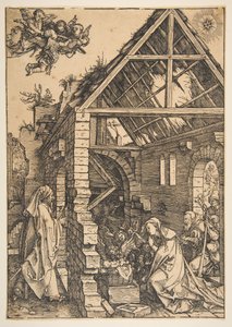 La Natività, dalla Vita della Vergine, 1502-3 da Albrecht Dürer