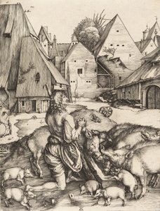 Il figliol prodigo, c. 1496 da Albrecht Dürer