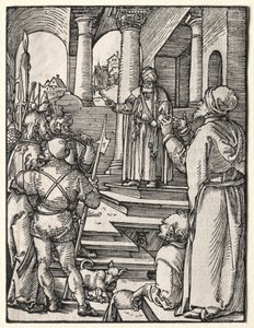 La Piccola Passione: Cristo davanti a Pilato, c. 1509-1511 da Albrecht Dürer