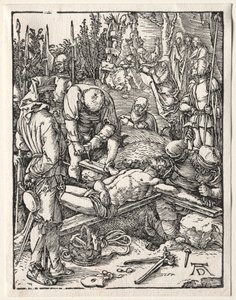 La Piccola Passione: Cristo inchiodato alla croce da Albrecht Dürer