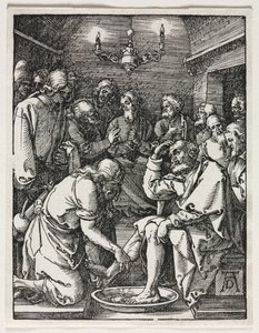 La Piccola Passione: Cristo che Lava i Piedi a San Pietro da Albrecht Dürer