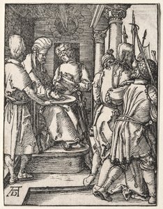 La piccola passione: Pilato si lava le mani da Albrecht Dürer