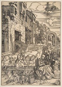Il soggiorno della Sacra Famiglia in Egitto, da La vita della Vergine, dopo il 1511 da Albrecht Dürer