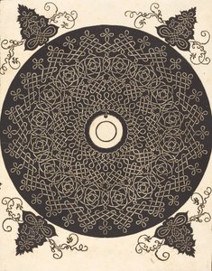 Il terzo nodo con un cerchio nero su un medaglione bianco, probabilmente 1506-1507 da Albrecht Dürer