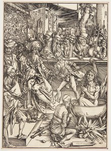 La tortura di San Giovanni Evangelista da Albrecht Dürer
