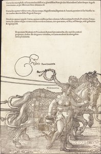 Il carro trionfale di Massimiliano I (Il grande carro trionfale) [tavola 3 di 8]
