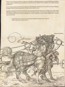 Il carro trionfale di Massimiliano I (Il grande carro trionfale) [tavola 7 di 8]