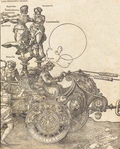 Il carro trionfale di Massimiliano I Il grande carro trionfale [tavola 2 di 8], 1523 edizione latina
