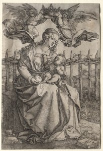 La Vergine incoronata da due angeli da Albrecht Dürer