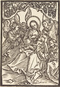 La Vergine che allatta il Bambino con quattro angeli da Albrecht Dürer