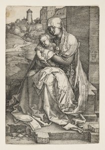 La Vergine seduta presso un muro da Albrecht Dürer