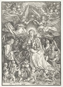 La Vergine circondata da molti angeli, 1518