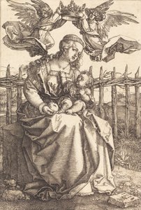 La Vergine e il Bambino incoronati da due angeli, 1518 da Albrecht Dürer