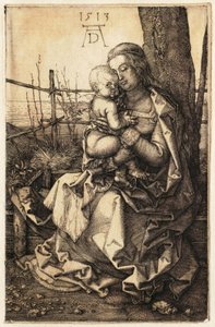 La Vergine e il Bambino seduti presso un albero da Albrecht Dürer