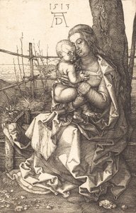La Vergine e il Bambino seduti sotto un albero da Albrecht Dürer