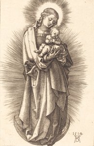 La Vergine e il Bambino su una mezzaluna con un diadema, 1514 da Albrecht Dürer