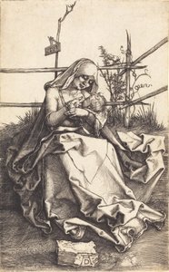 La Vergine e il Bambino su una panchina erbosa, 1503 da Albrecht Dürer