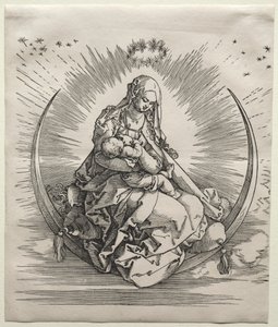 La Vergine su una mezzaluna, c. 1510-1511 da Albrecht Dürer