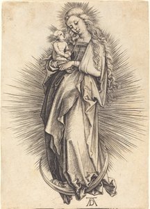 La Vergine sulla mezzaluna da Albrecht Dürer