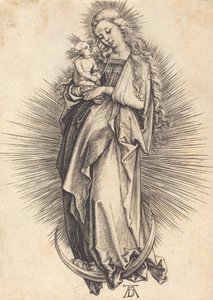 La Vergine sulla mezzaluna da Albrecht Dürer