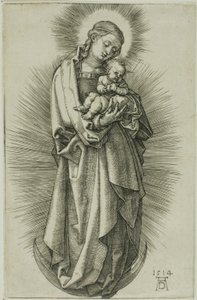 La Vergine sulla mezzaluna con diadema da Albrecht Dürer