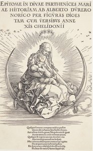 La Vergine sulla mezzaluna da Albrecht Dürer