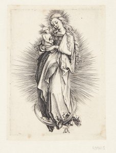 La Vergine sulla mezzaluna da Albrecht Dürer