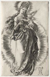 La Vergine con una corona stellata, 1508 da Albrecht Dürer