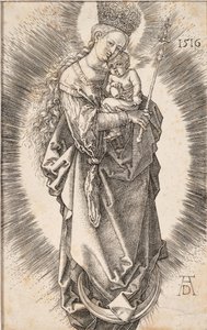 La Vergine con una corona di stelle e uno scettro da Albrecht Dürer