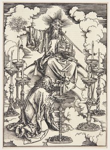 La visione dei sette candelabri da Albrecht Dürer
