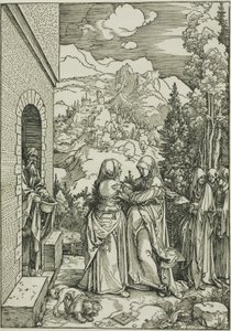 La Visitazione, dalla Vita della Vergine da Albrecht Dürer