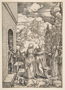 La Visitazione, dalla Vita della Vergine, 1503-4 da Albrecht Dürer