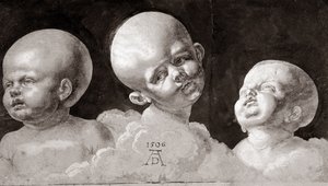 Tre teste di bambini da Albrecht Dürer