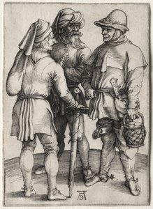Tre contadini in conversazione, c. 1497 da Albrecht Dürer